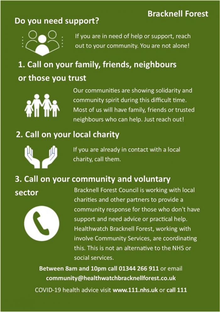 Warfield Park Regular Coronavirus updates from James Sumner